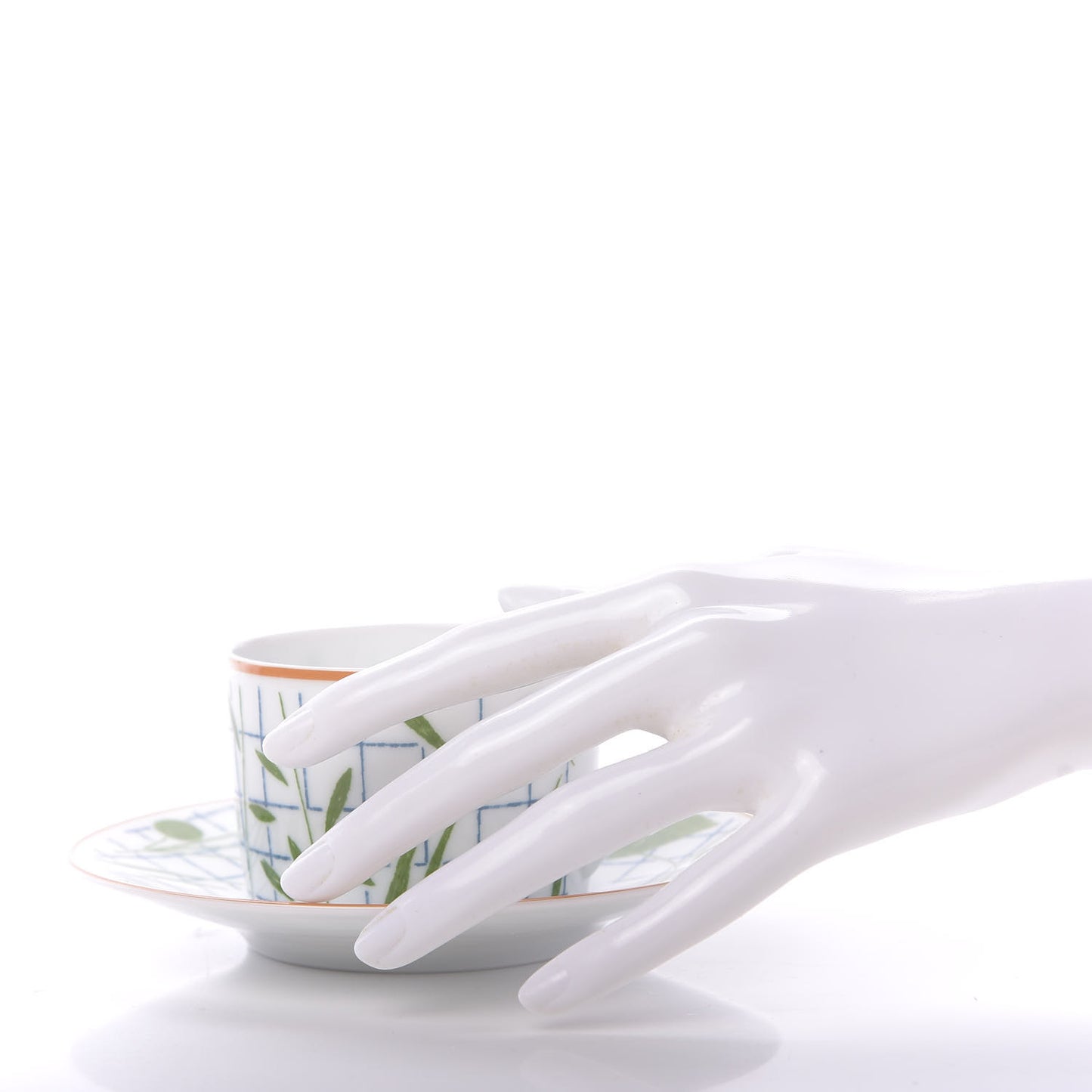 Porcelain A Walk In The Garden Tea Cup And Saucer Set Of 2