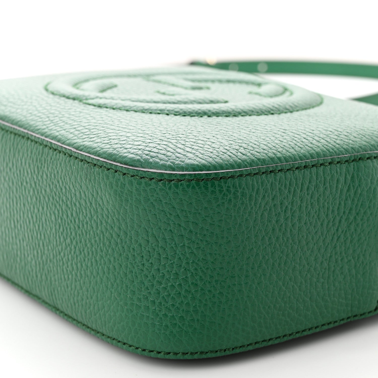 Gucci Pebbled Calfskin Small Soho Disco Bag Emerald Green 10 of 10