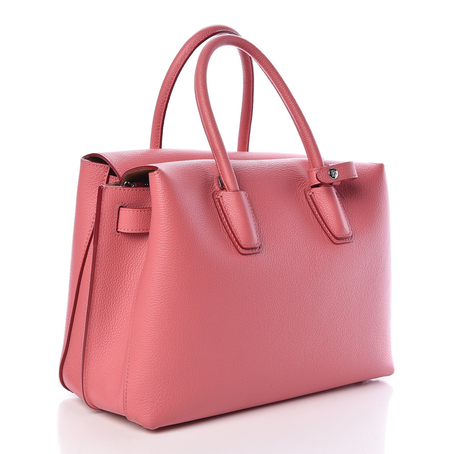 Grained Calfskin Medium Milla Tote Pink