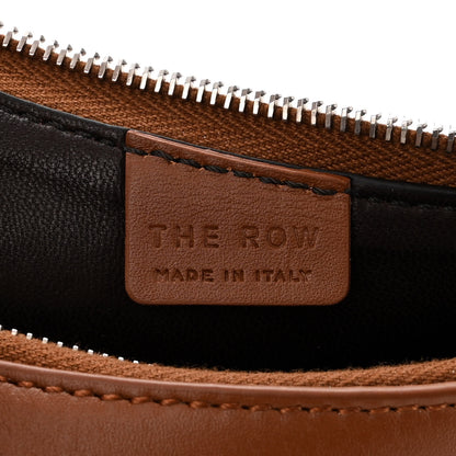 The Row Smooth Calfskin Half Moon Shoulder Bag Chestnut 6 of 9