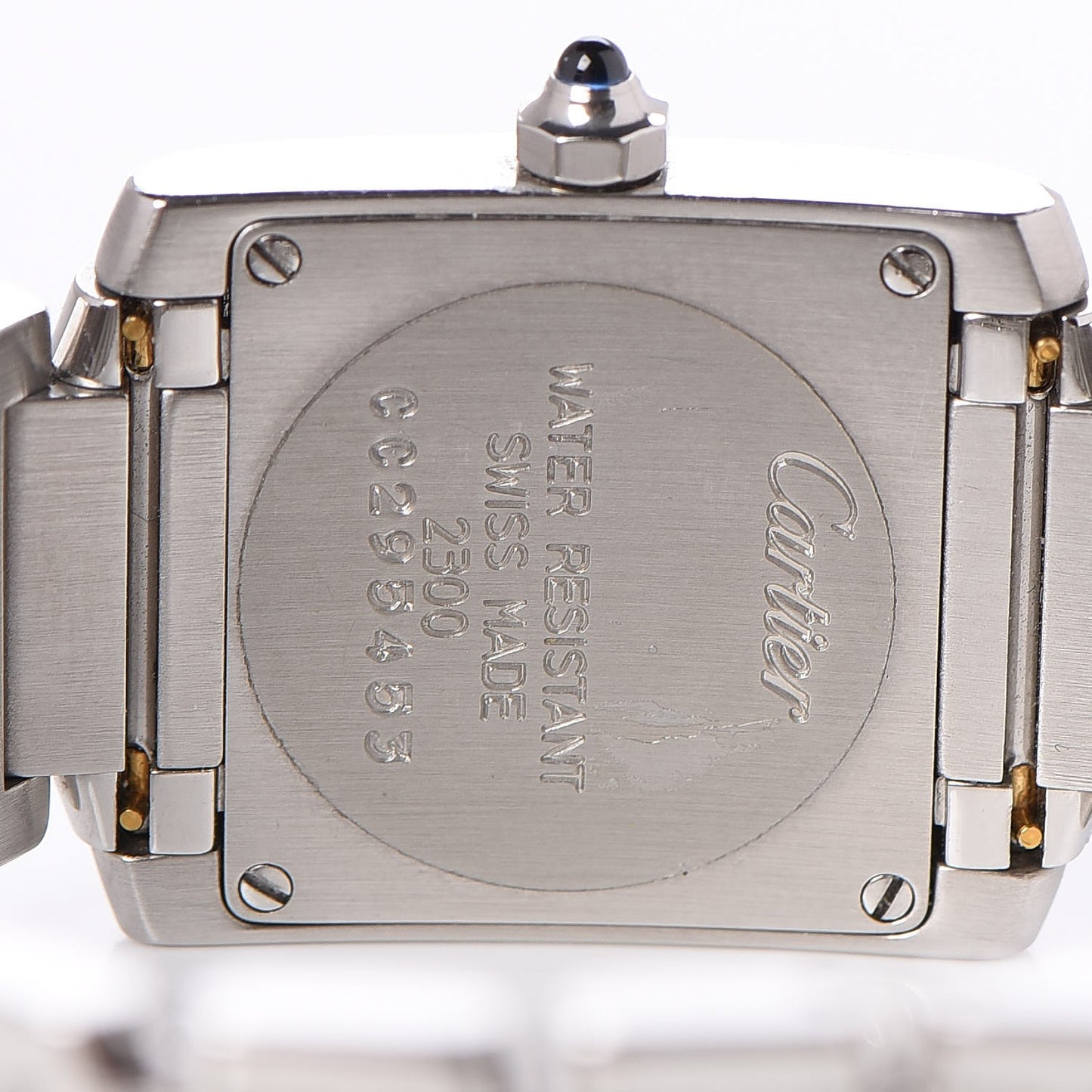 Stainless Steel 20mm Tank Francaise Quartz Watch