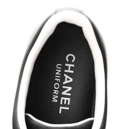 Chanel Calfskin CC Womens Sneakers 40 Black 8 of 9