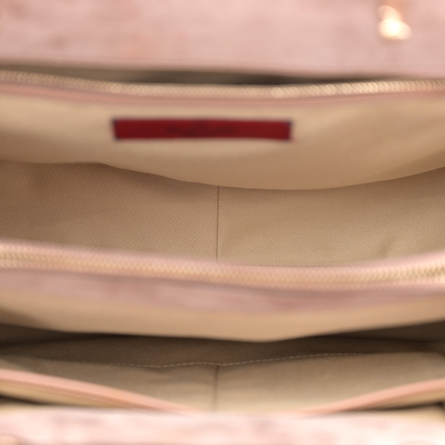 Valentino Garavani Vitello Demetra Satchel Beige 5 of 12