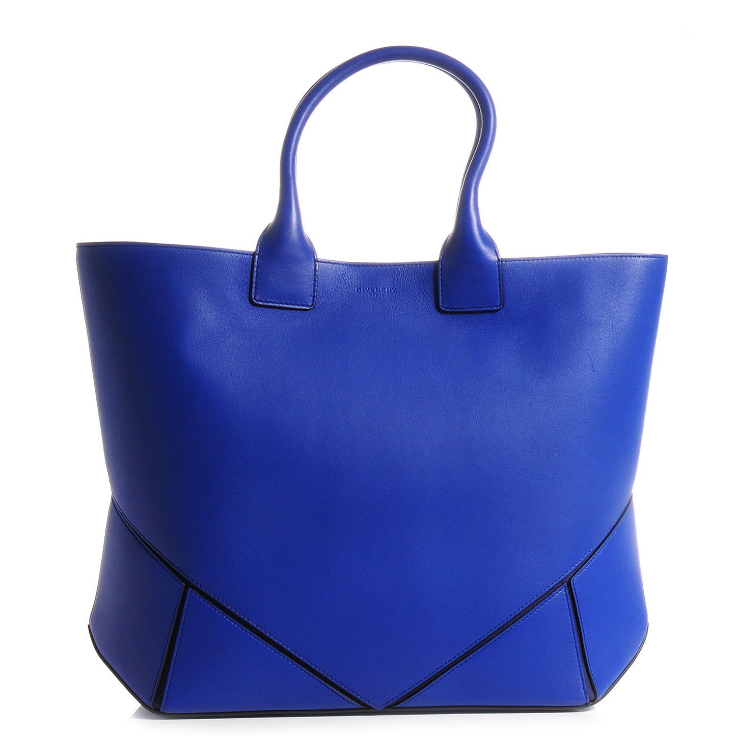 Nappa Lambskin Easy Tote Bright Blue
