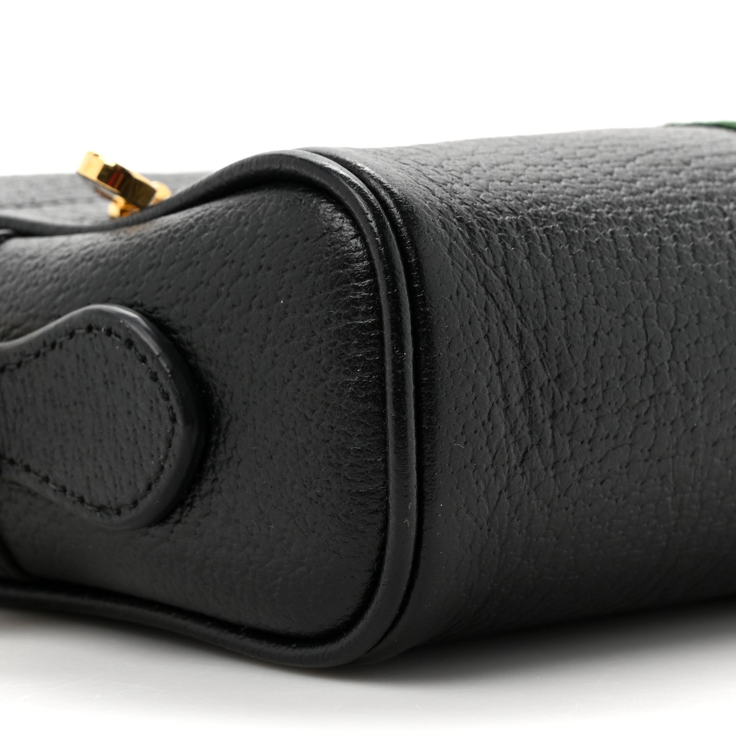 Calfskin Web Mini Ophidia Shoulder Bag Black