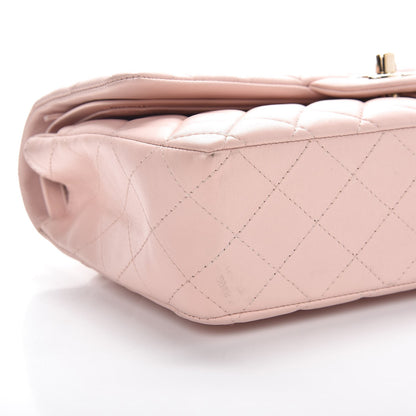 Chanel Lambskin Quilted Medium Double Flap Pink 8 of 9