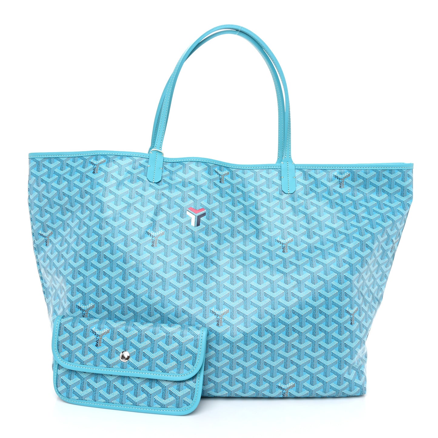 Goyardine Saint Louis GM Balise Beach Towel Set Turquoise