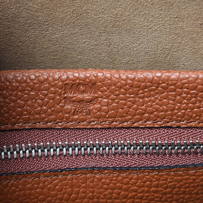 MCM Grained Calfskin Medium Ella Boston Brown 6 of 10