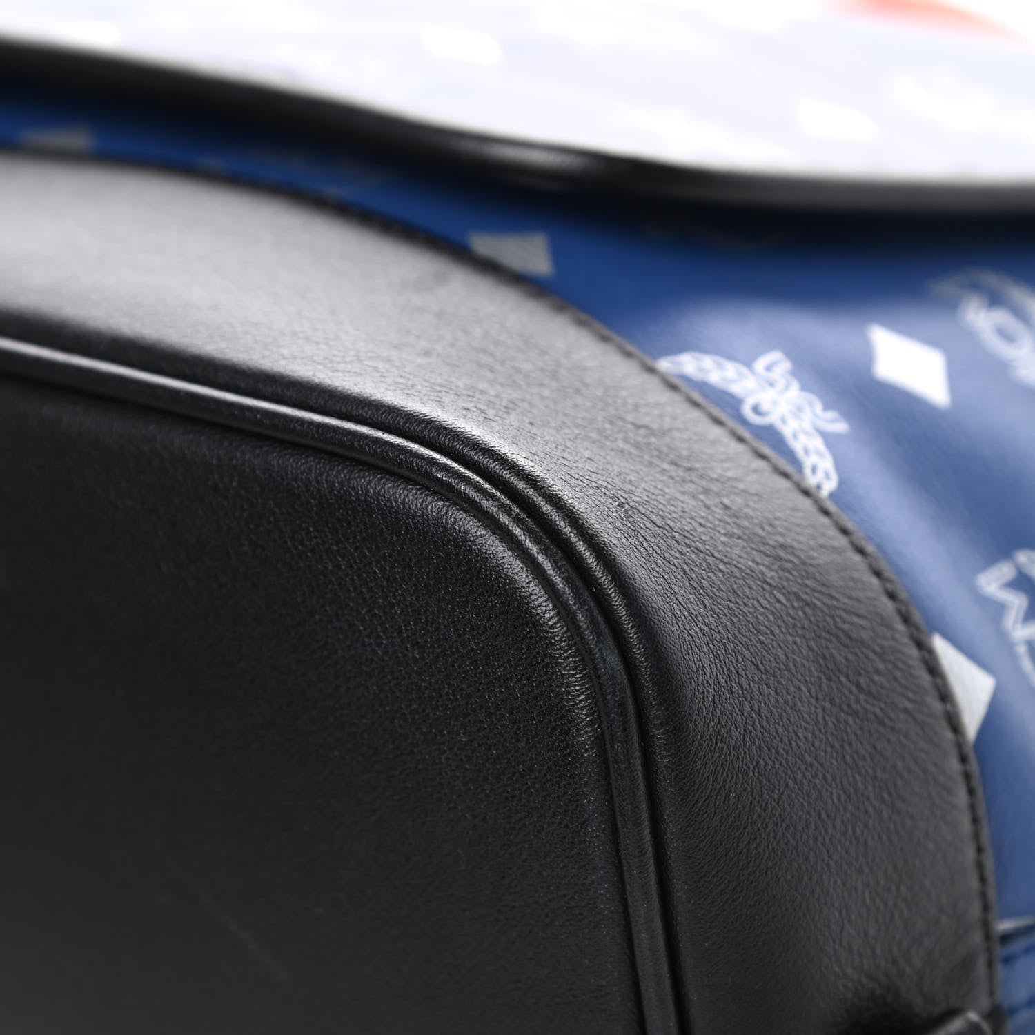 MCM Visetos Large Messenger Bag Estate Blue 13 of 17