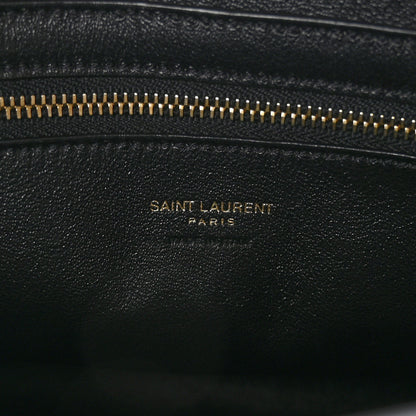 Saint Laurent Calfskin Monogram Baby Cabas Black 6 of 8
