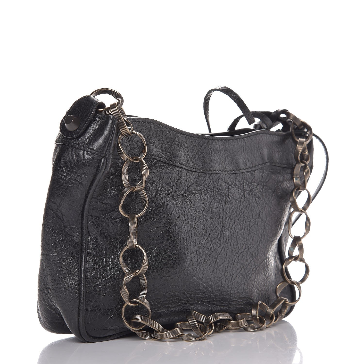Balenciaga Agneau Classic Hardware Shoulder Shape Black 3 of 8