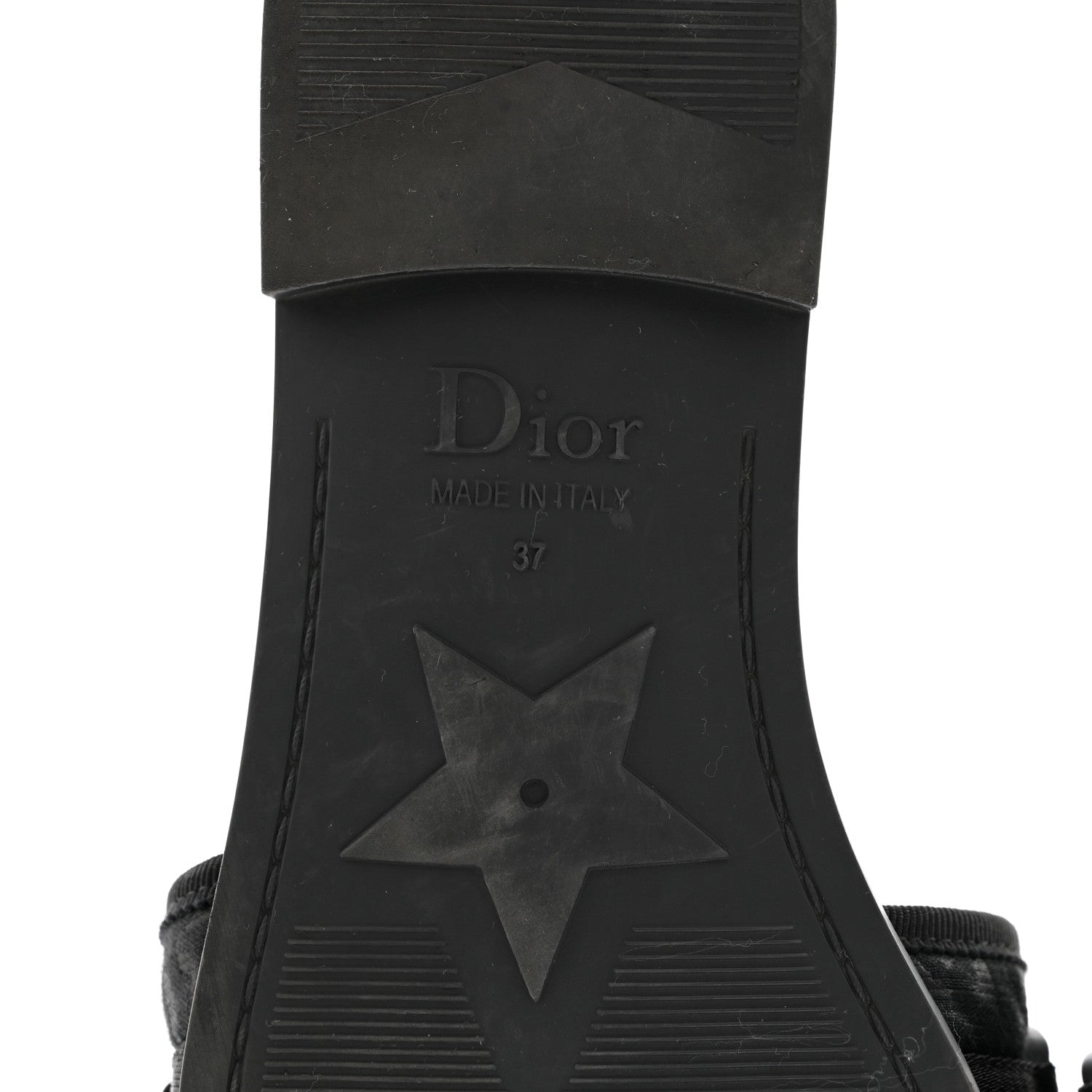 Christian Dior Technical Stretch Fabric Camouflage Dio(r)evolution Slide Sandals 37 Black Military 6 of 8