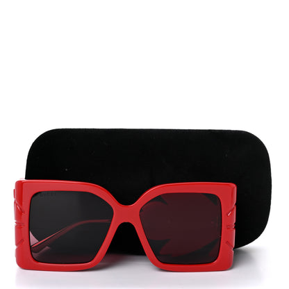 Gucci Acetate Square Frame Wing Sunglasses GG0535S Red 8 of 8