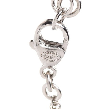 Chanel Pearl Crystal CC Bracelet Silver 5 of 6