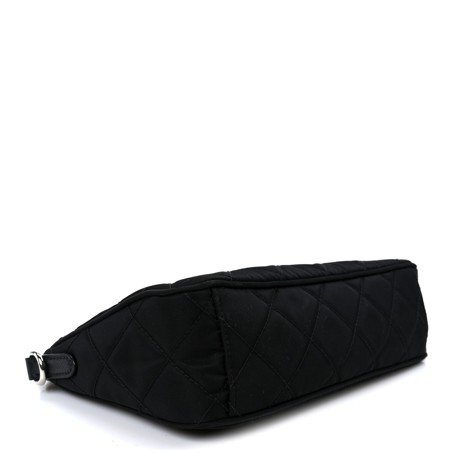 Prada Nylon Tessuto Impuntu Quilted Crossbody Bag Black 4 of 11