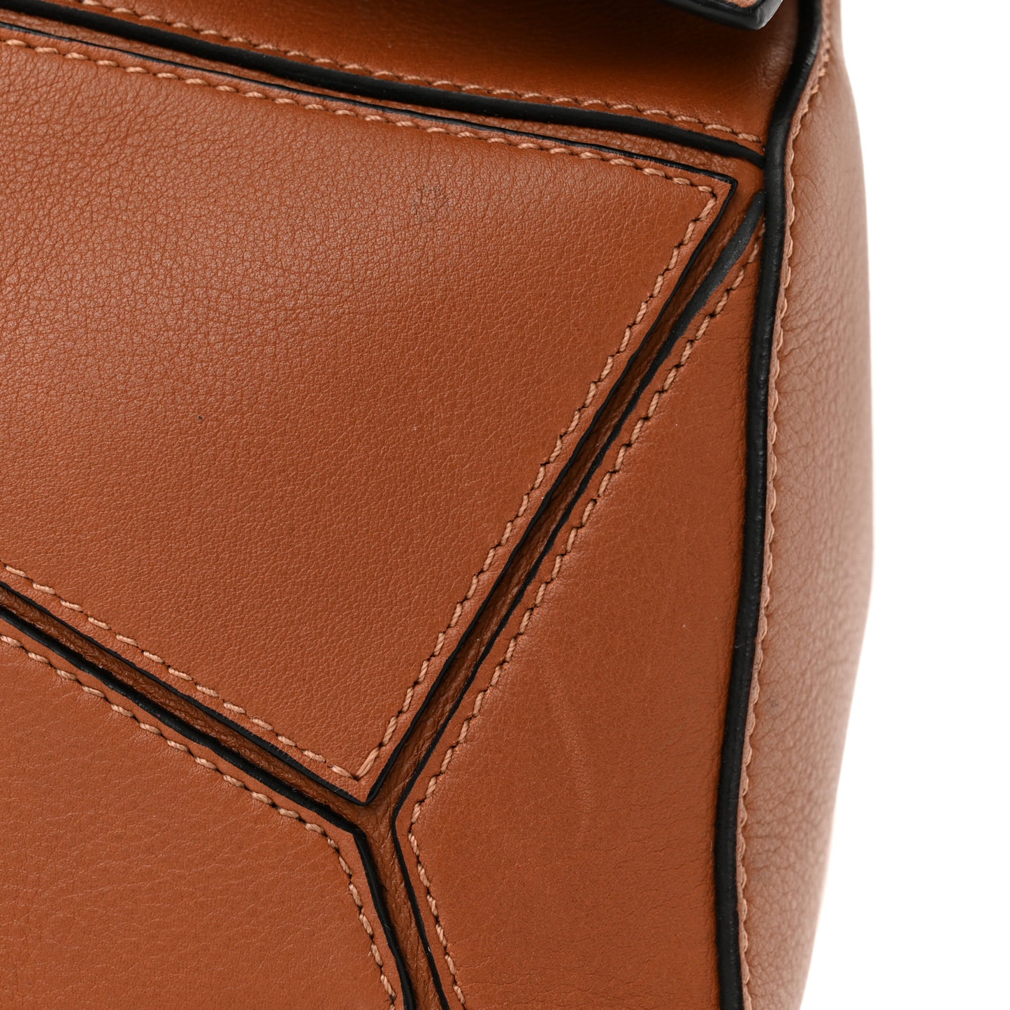 Calfskin Small Puzzle Bag Tan