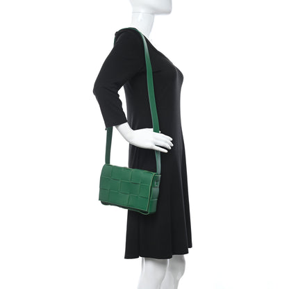 Bottega Veneta Lambskin Maxi Intrecciato Cassette Crossbody Bag Racing Green 2 of 11