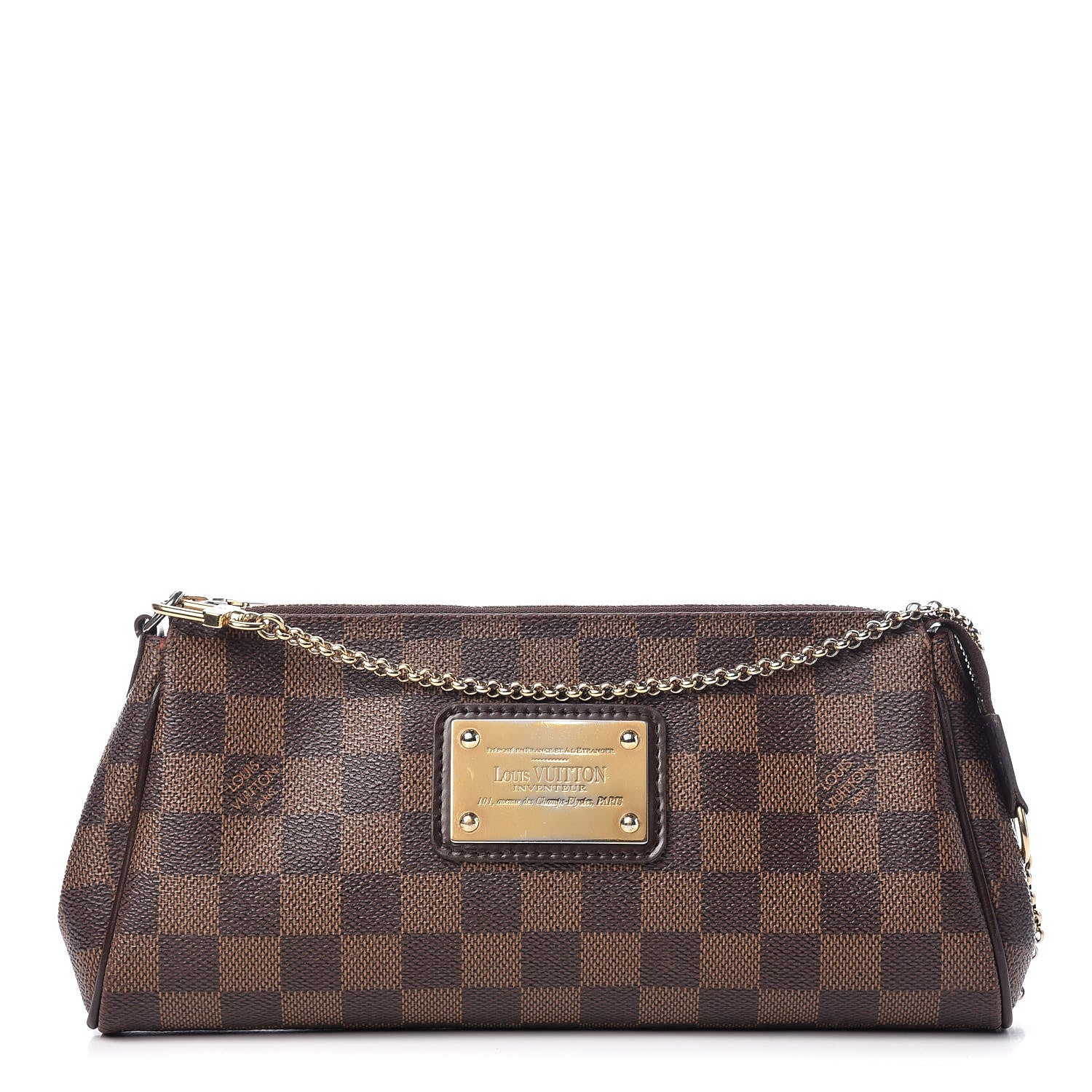 Louis Vuitton Damier Ebene Eva Clutch 1 of 11