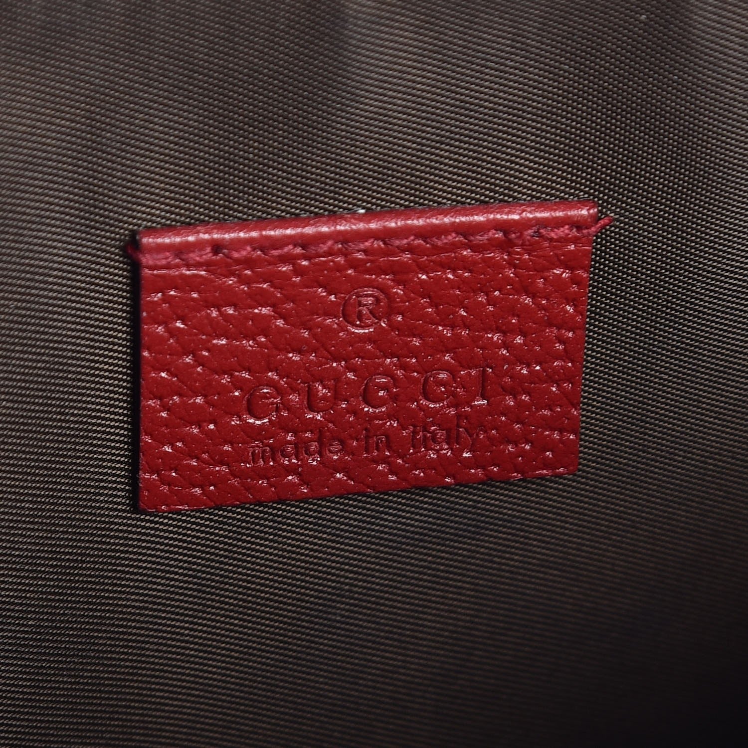 Gucci GG Supreme Monogram Tian Large Zip Pouch Beige Multicolor Red 6 of 8