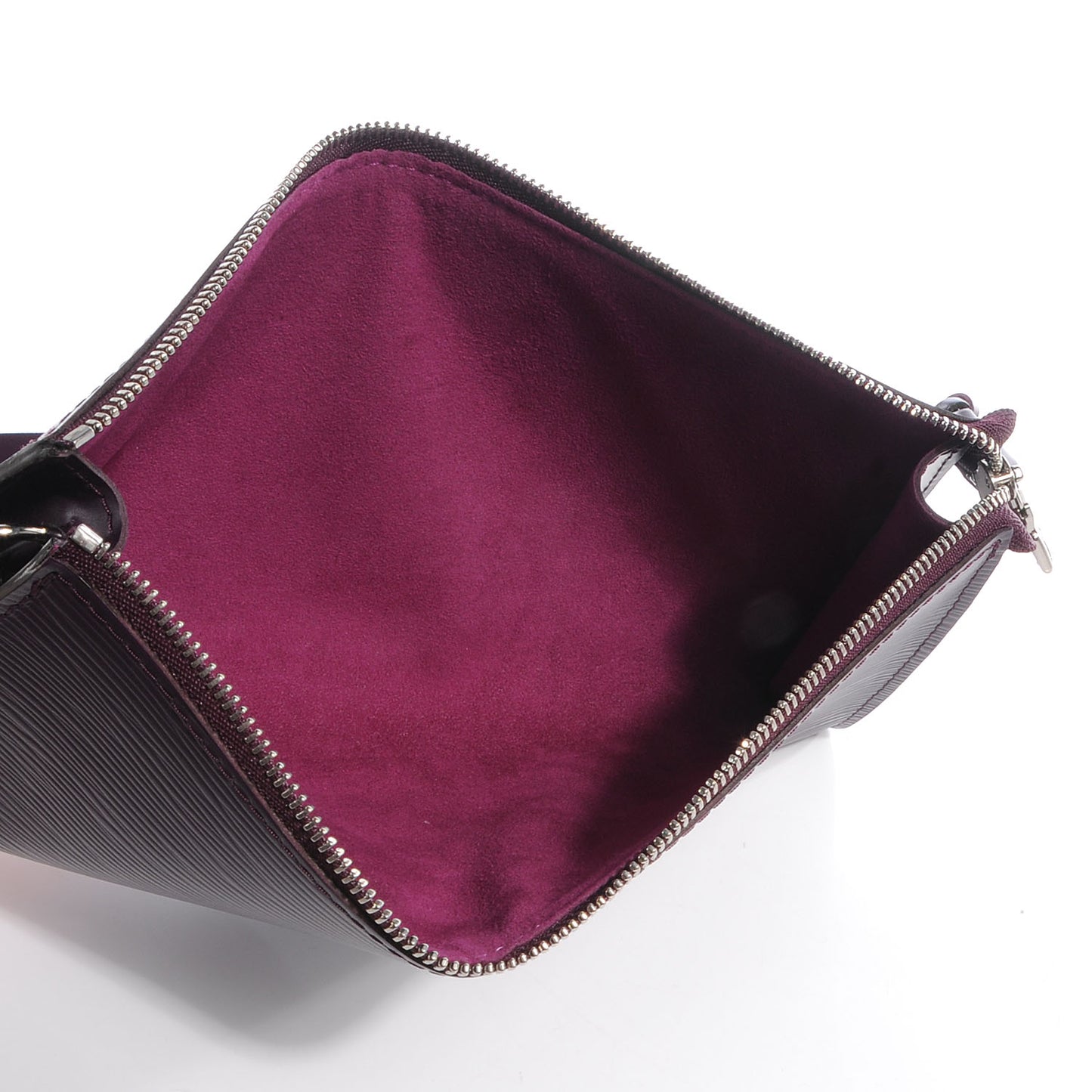 Epi Pochette Accessories 24 Cassis Purple