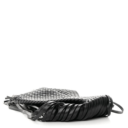 Bottega Veneta Nappa Intrecciato The Fringe Crisscross Bag Black 3 of 11