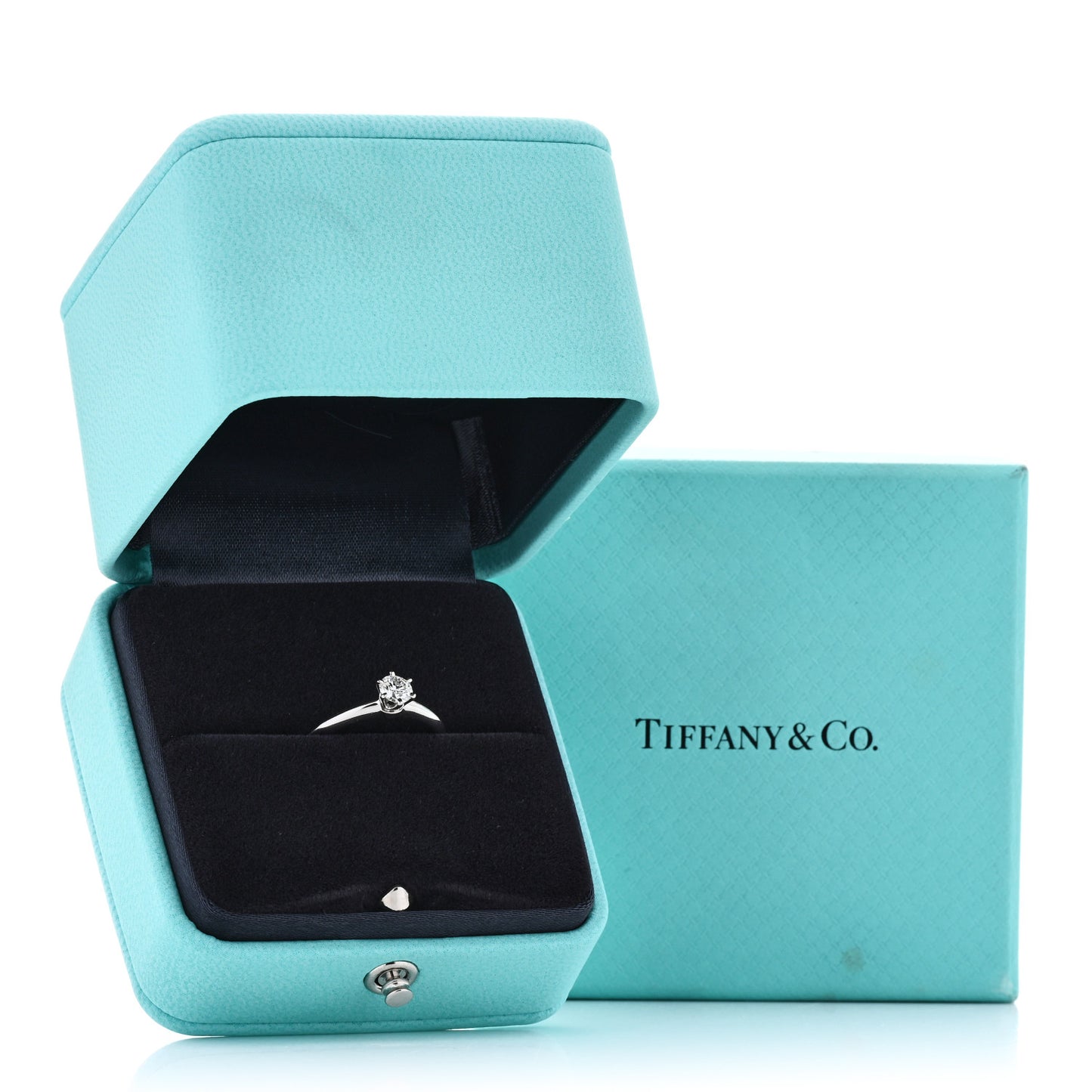 Platinum Diamond .28ct Solitaire Engagement Ring 51 5.75