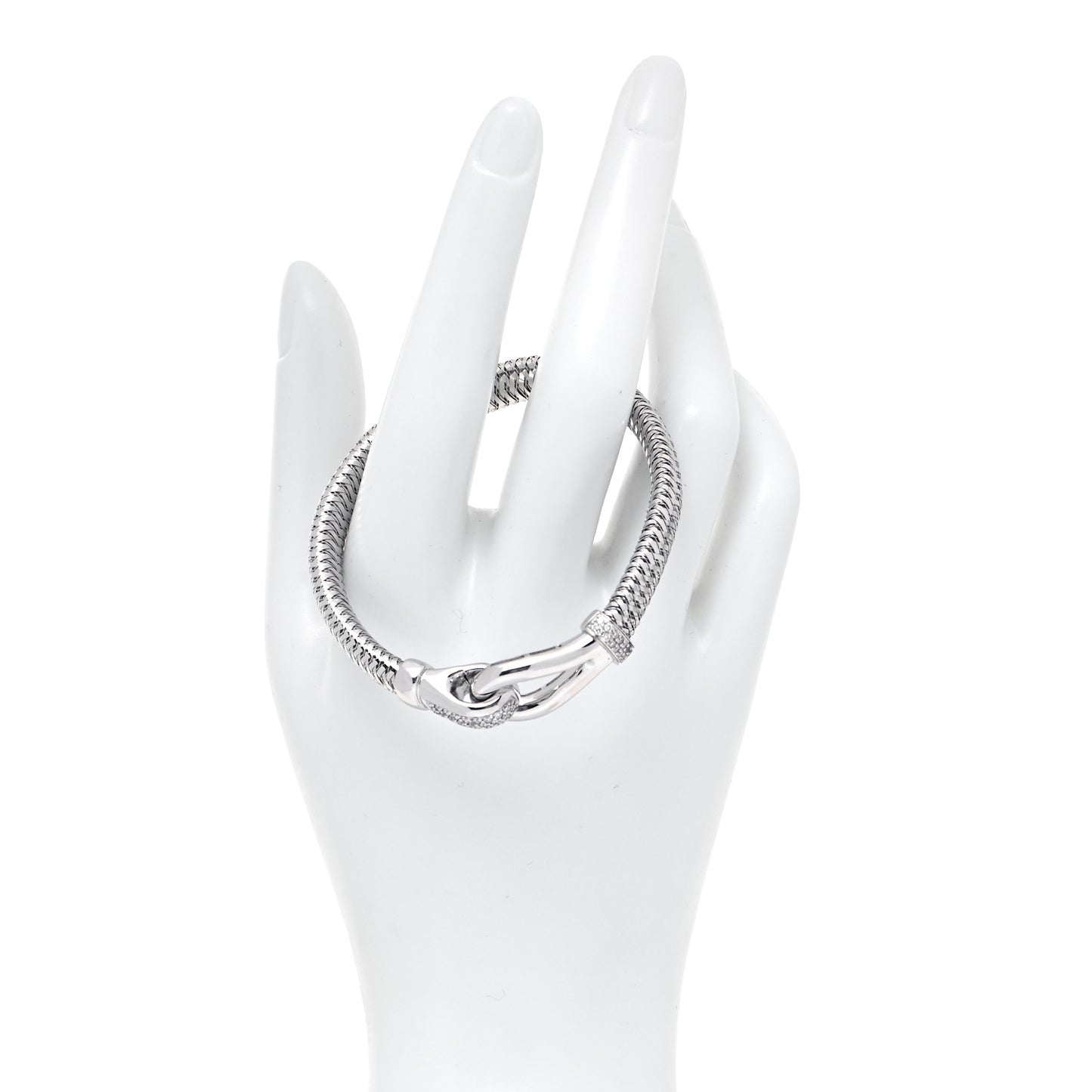 18K White Gold Diamond Primavera Buckle Bracelet