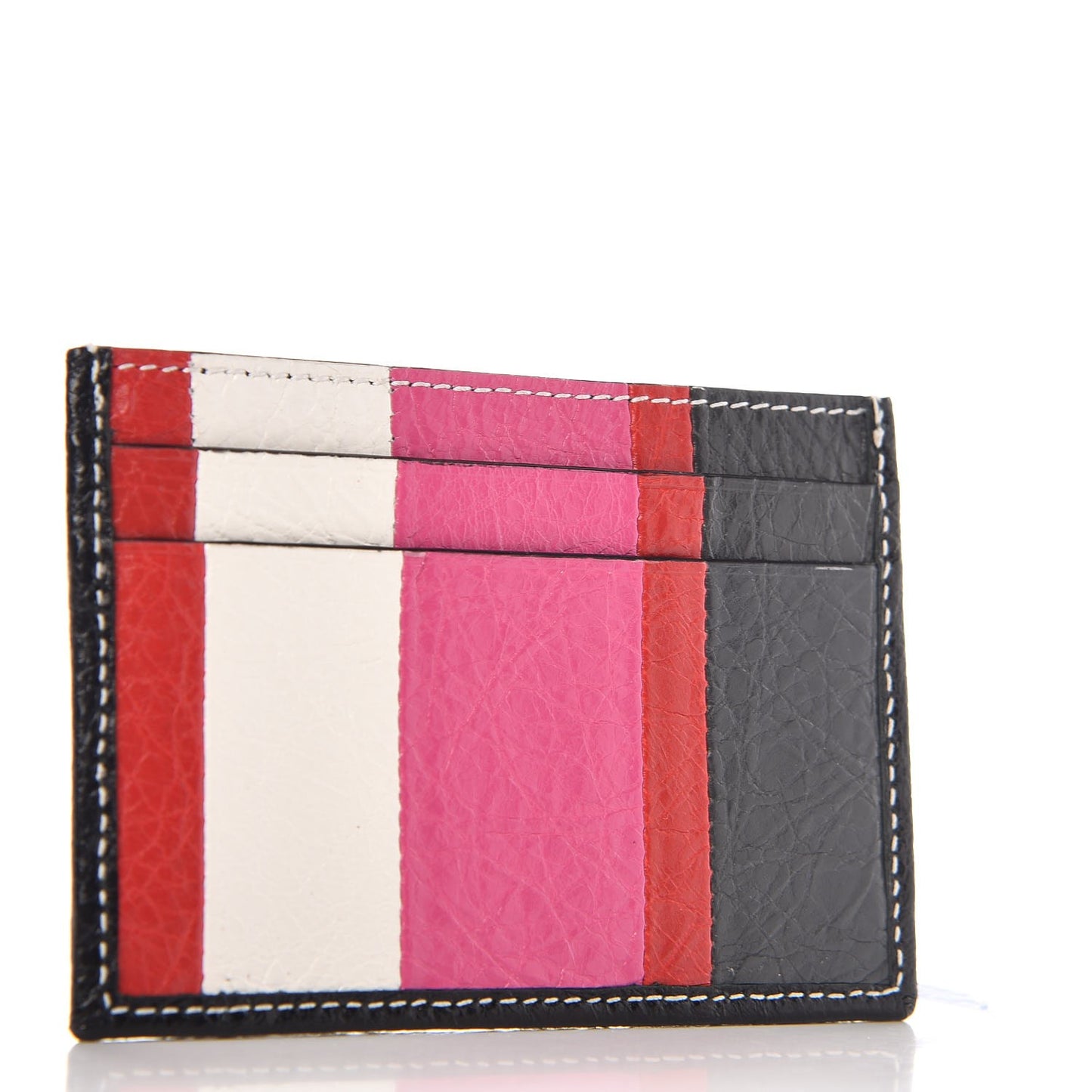 Agneau Arena Multicolore Multi Card Case Rose Gris White Black Rouge