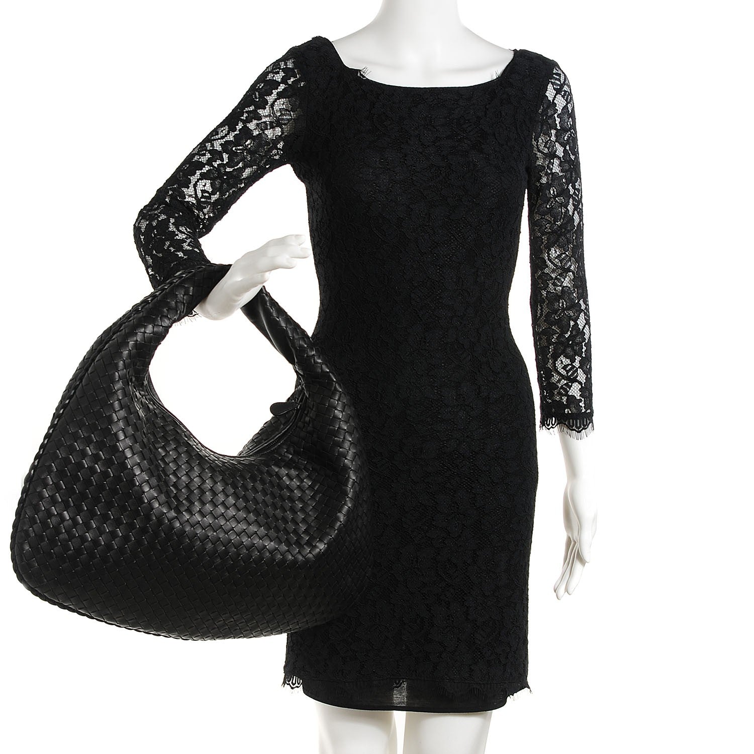 Bottega Veneta Nappa Intrecciato Large Veneta Hobo Nero Black 2 of 9