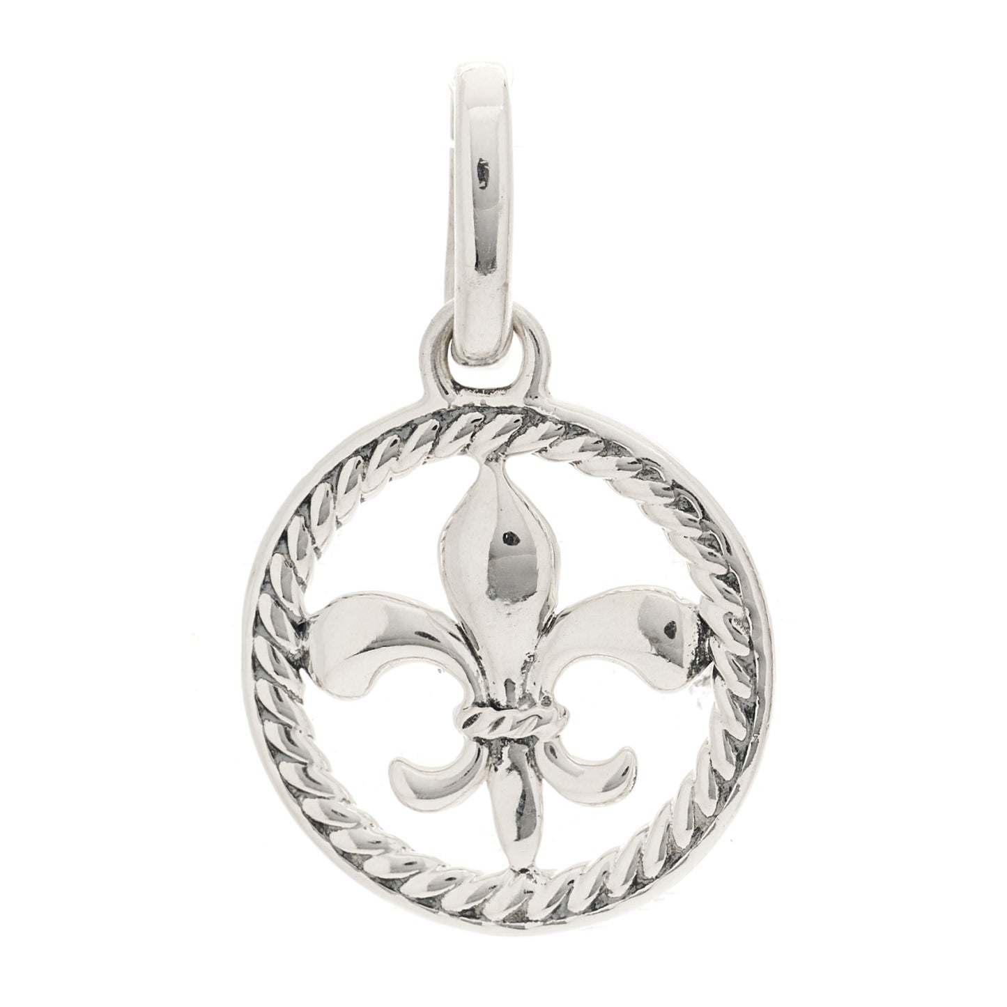 Sterling Silver Fleur de Lis Charm Pendant