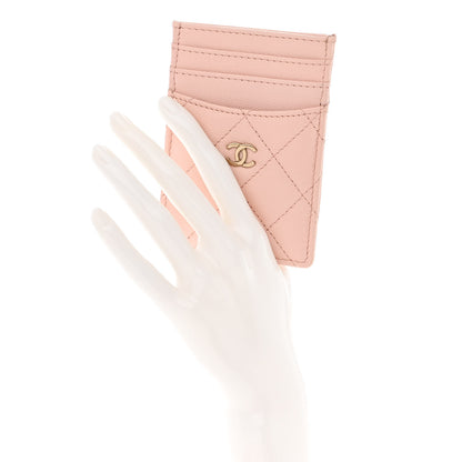 Chanel Caviar Quilted Card Holder Light Pink 2 of 11