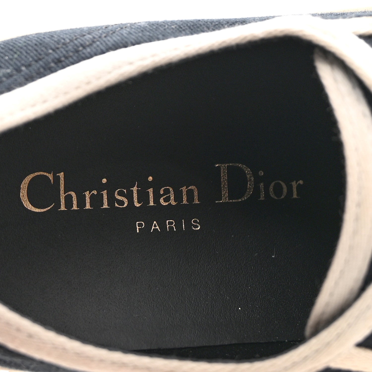 Christian Dior Canvas Walk'N'Dior Low Top Sneakers 36 Black 8 of 13