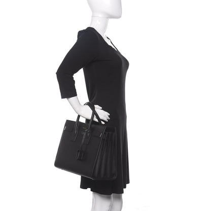Saint Laurent Calfskin Small Sac De Jour Black 3 of 12