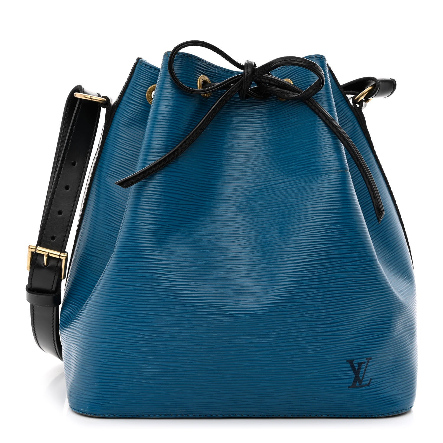 Louis Vuitton Epi Petit Bi-Color Noe Bleu Toledo Black 1 of 17