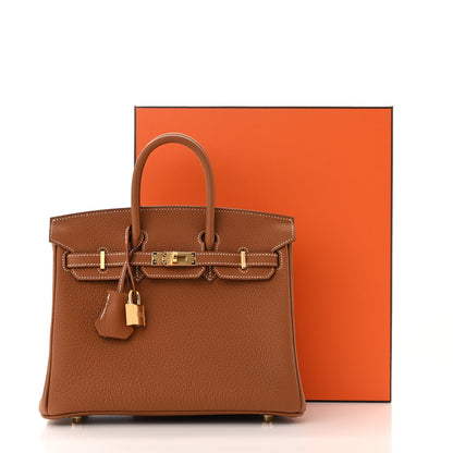 Hermes Togo Birkin 25 Gold 11 of 11