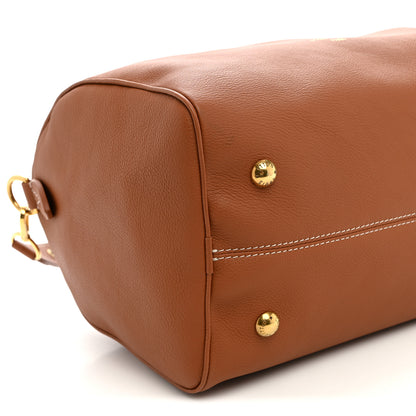 Louis Vuitton Grained Calfskin Low Key Speedy 30 Cognac 7 of 8
