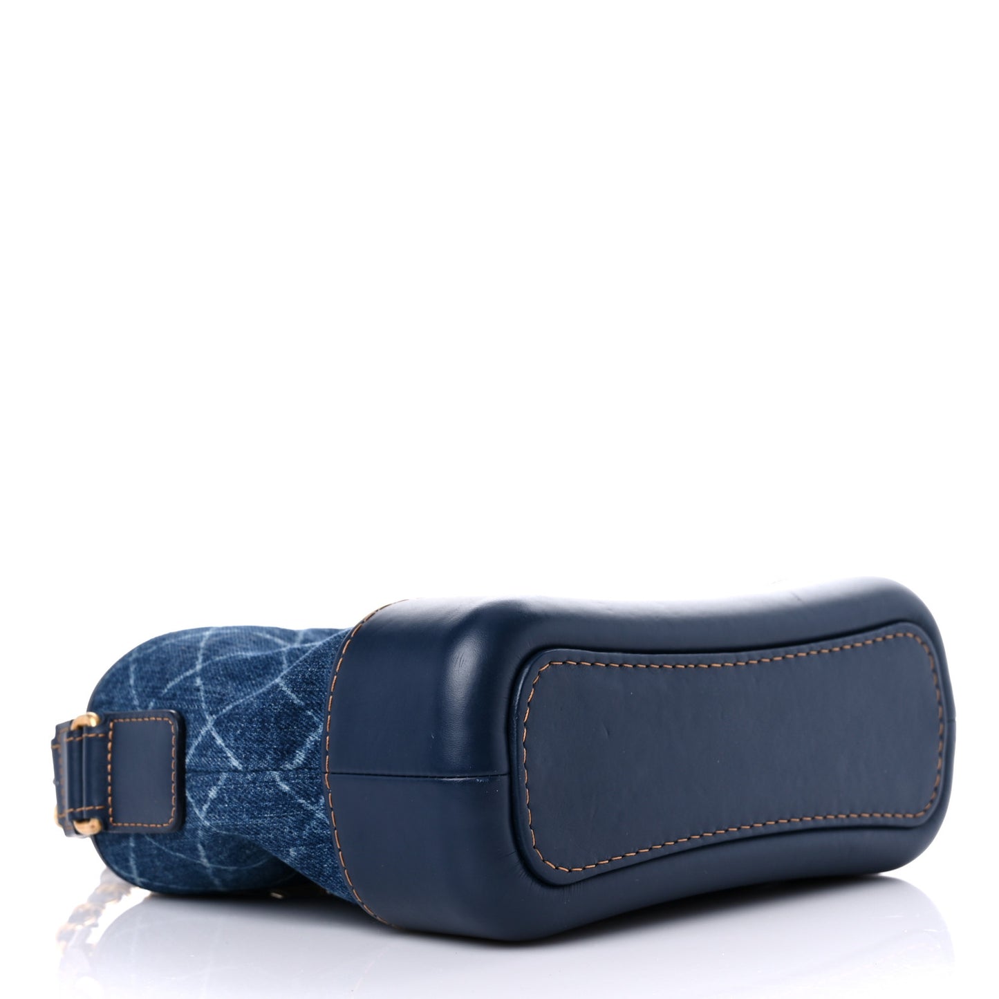Denim Calfskin Small Gabrielle Hobo Blue