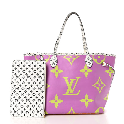 Louis Vuitton Monogram Giant Neverfull MM Pink Lilac 3 of 10