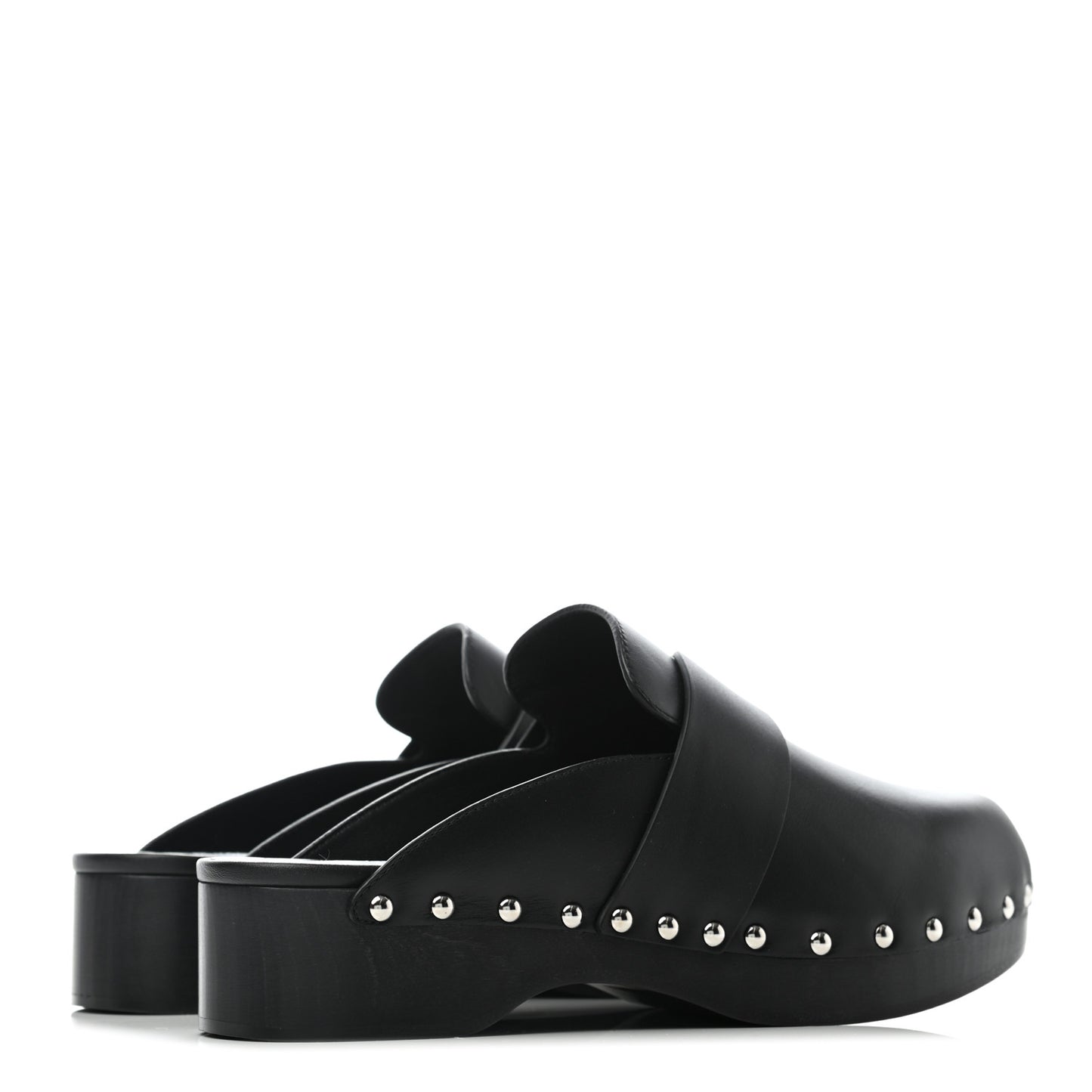 Calfskin Calya Mules 39 Black