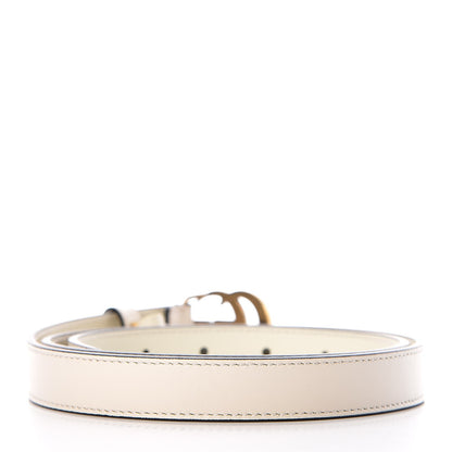 Gucci Calfskin Double G 20mm Belt 85 34 Mystic White 4 of 7