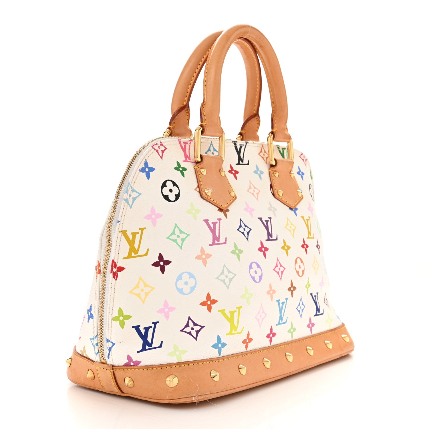 Louis Vuitton Monogram Multicolor Alma White 3 of 12