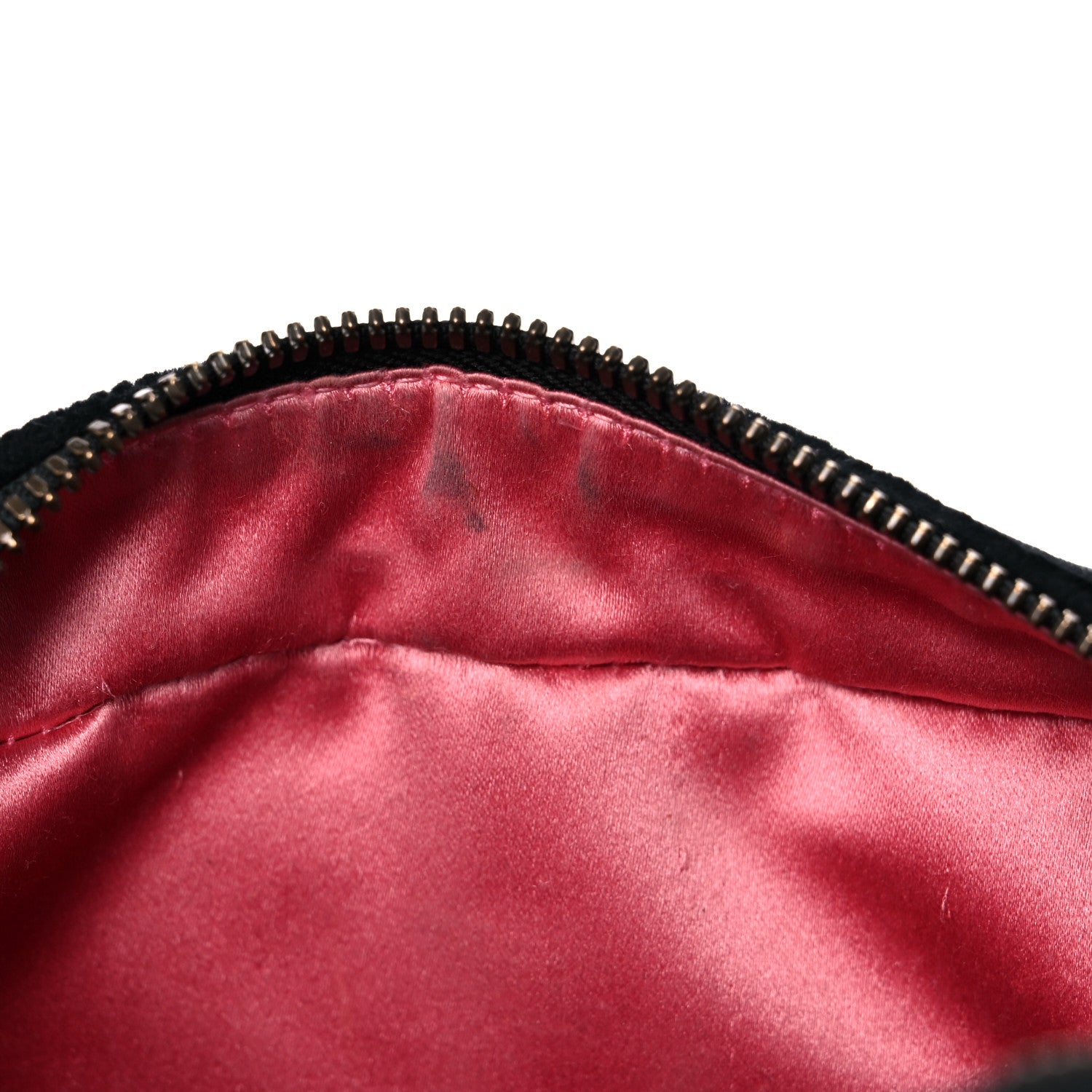 Gucci Velvet Matelasse Small GG Marmont Chain Shoulder Bag Black 15 of 24