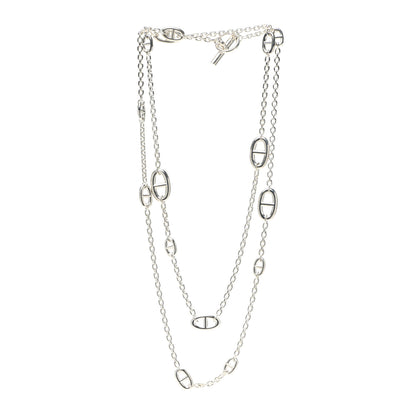 Hermes Sterling Silver Farandole Necklace 120 3 of 6
