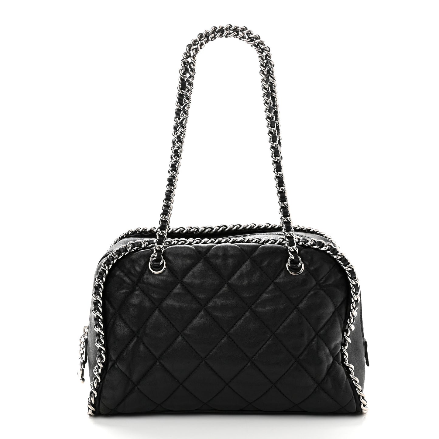 Calfskin Chain Around Bowler Black