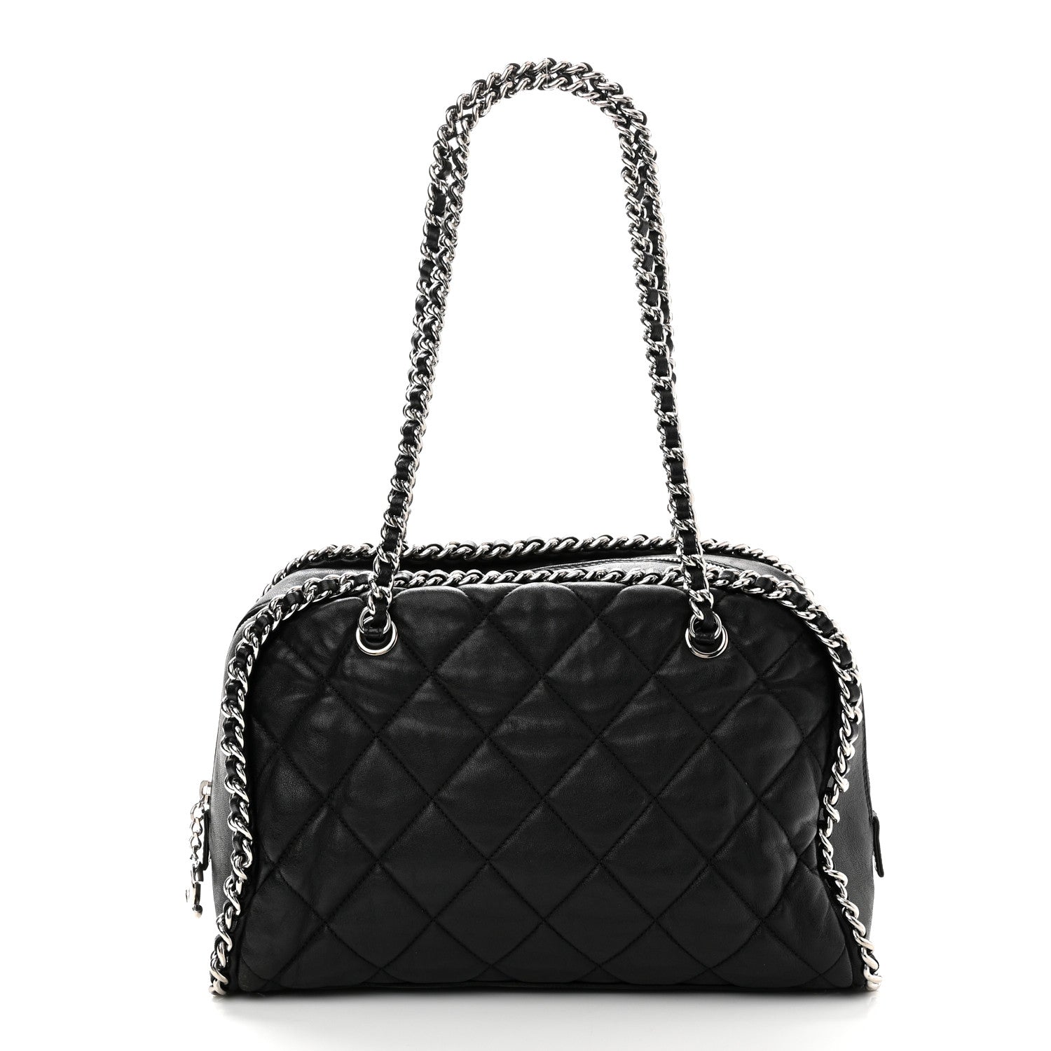 Chanel Calfskin Chain Around Bowler Black 1 of 10