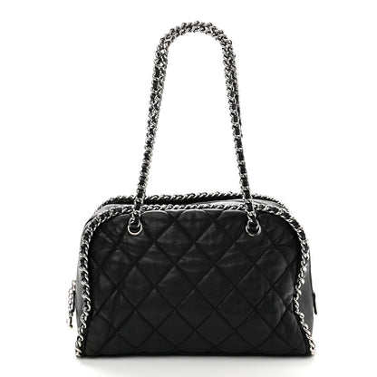 Chanel Calfskin Chain Around Bowler Black 1 of 10