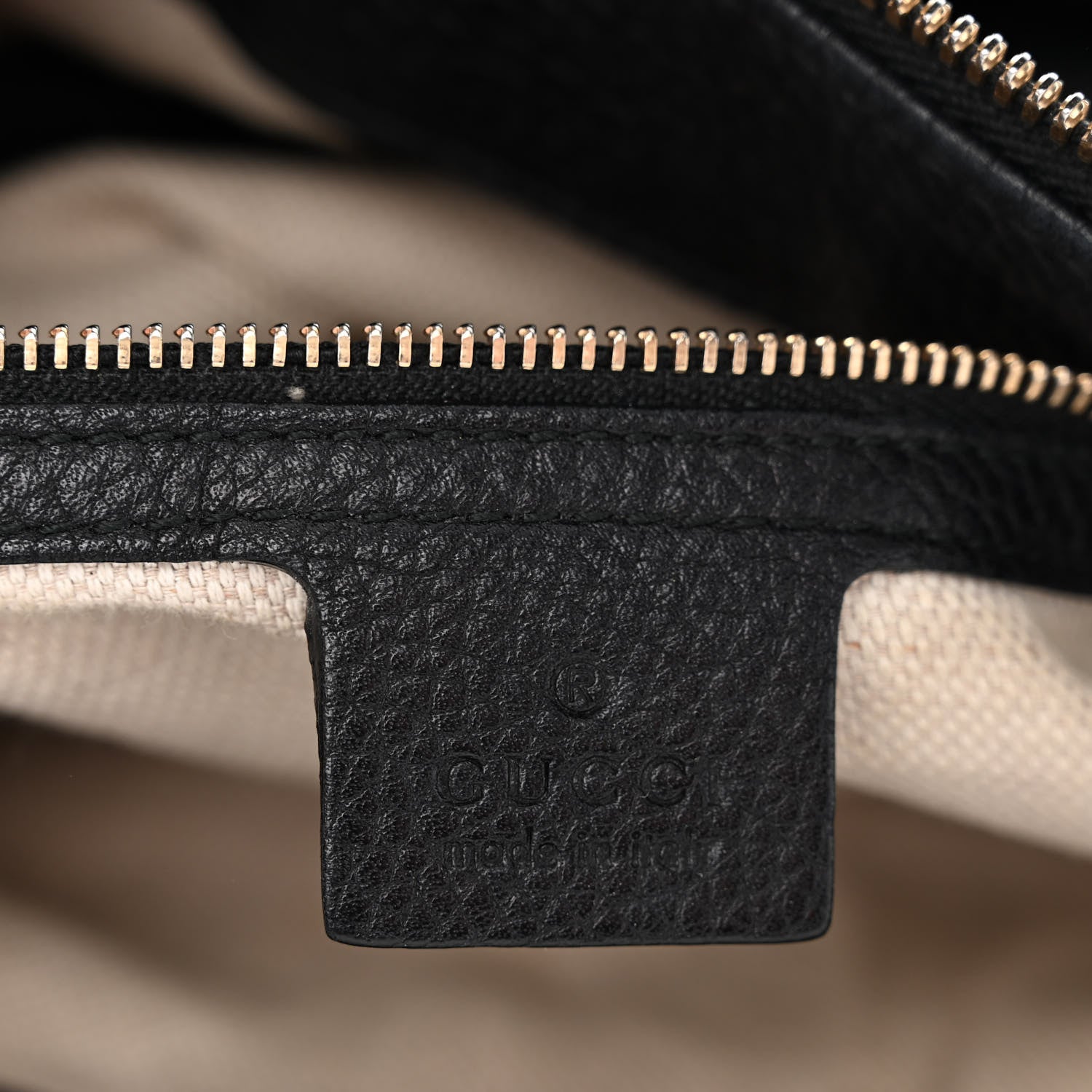 Gucci Pebbled Calfskin Large Soho Hobo Black 6 of 11