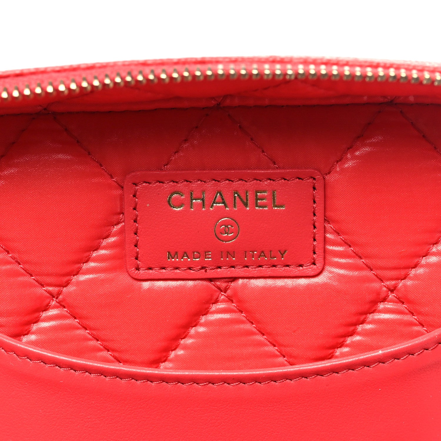 Chanel Caviar Quilted Large Vanity Pouch Red 7 of 12