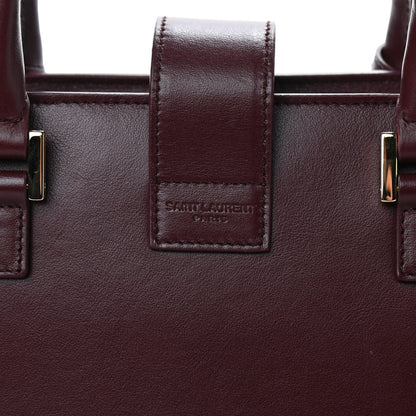 Saint Laurent Smooth Calfskin Small Monogram Cabas Rouge Legion 9 of 9