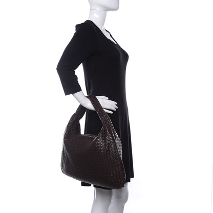 Bottega Veneta Nappa Intrecciato Large Veneta Hobo Ebano 2 of 12